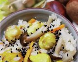 【簡単】白だしだけ!栗ご飯作り方16写真