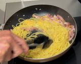 ワンパンパスタ　超絶品カルボナーラ作り方6写真