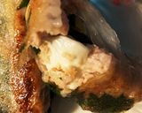 ネギトロとチーズの生春巻き包み焼き作り方7写真
