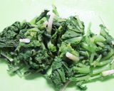 簡単♪フライパンで大根葉と油揚げの炒め煮作り方1写真