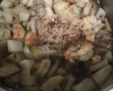 れんこんと海老の煮物作り方3写真