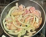 簡単・鶏もも肉と玉ねぎのカレーうどん作り方3写真