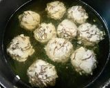 もずくと豆腐入り鶏団子スープ作り方8写真
