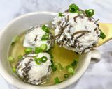 もずくと豆腐入り鶏団子スープ作り方11写真