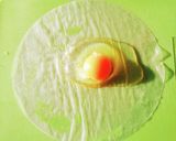 レンジ3分★チーズ卵巾着★ライスペーパー作り方1写真
