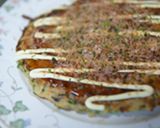 簡単!残った餃子のあんでお好み焼き風作り方4写真