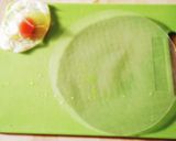 レンジ3分★チーズ卵巾着★ライスペーパー作り方3写真