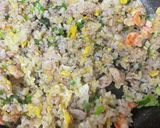 エビと豚肉の炒飯作り方4写真