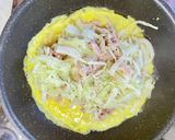 ツナとキャベツのとん平焼き作り方3写真