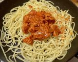 ✨唐辛子ツナクリームパスタ作り方3写真