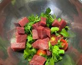 本鮪と冷野菜の酢橘塩ドレッシング和え作り方1写真