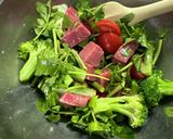 本鮪と冷野菜の酢橘塩ドレッシング和え作り方2写真