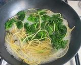 楽!お茶漬けの素で作る山椒薫る海苔パスタ作り方2写真
