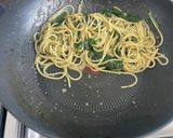 楽!お茶漬けの素で作る山椒薫る海苔パスタ作り方3写真