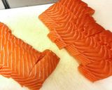 サーモンフライバーガー✨作り方1写真