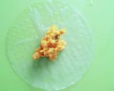 カリカリかぼちゃ茶巾★ライスペーパー作り方2写真