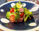 本鮪と冷野菜の酢橘塩ドレッシング和え作り方3写真