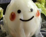 ライスペーパーと卵でハロウィンおばけ♪作り方8写真
