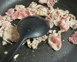 豚こまとニラもやしあんかけ丼作り方3写真