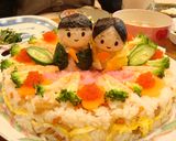 ひなまつりに♪ケーキ風ちらし寿司作り方8写真
