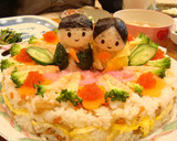 ひなまつりに♪ケーキ風ちらし寿司作り方8写真