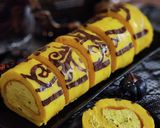 ハロウィン♪カボチャのロールケーキ♪デコ作り方23写真