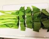 にんにく風味が美味しい♪小松菜で青菜炒め作り方1写真