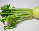 大根の茎とかつおぶしの炒めもの作り方1写真