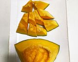 簡単、砂糖無マクロビ的ホクホクかぼちゃ作り方14写真