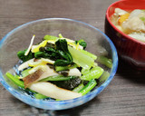 春菊と焼きしいたけの磯ゆず香和え♪作り方7写真