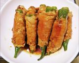 オクラの肉巻き。作り方1写真
