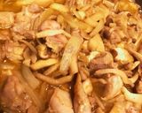 きのこと玉ねぎ鶏モモ肉のカレー味噌炒め作り方4写真