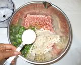 蓮根つくね♪鍋物の肉団子冷えむくみに簡単作り方6写真