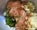蓮根挟みつくね　鶏ガラ出汁あんかけ作り方1写真