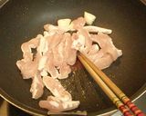 春キャベツと鶏肉のオイスター炒めどんぶり作り方3写真