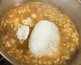 鍋の〆に♫そばメシおじや作り方5写真