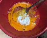 茄子とピーマンのピリ辛卵とじ作り方2写真