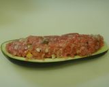 簡単ヘルシー・ナスの肉詰め・ワンパン料理作り方3写真