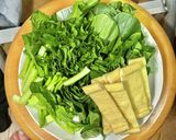 小松菜と京揚げの煮浸し・カレー風味作り方1写真