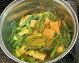 小松菜と京揚げの煮浸し・カレー風味作り方5写真