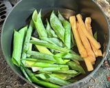 九条ネギと油揚げのカレーうどん作り方1写真