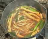 九条ネギと油揚げのカレーうどん作り方5写真