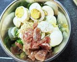 贅沢！ゆで卵＆生ハムのブロッコリーサラダ作り方4写真