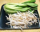 もやし＋青梗菜＋もも肉　あんかけラーメン作り方2写真