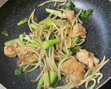 もやし＋青梗菜＋もも肉　あんかけラーメン作り方9写真