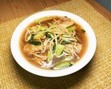 もやし＋青梗菜＋もも肉　あんかけラーメン作り方11写真