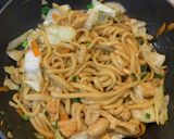 焼肉のたれでホルモン焼きうどん作り方8写真