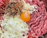 チーズハンバーグ作り方1写真