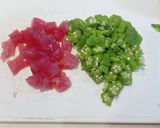 マグロオクラ漬けトロロご飯の出汁茶漬け作り方1写真