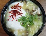 キャベツとぽーたまのみそ汁作り方4写真